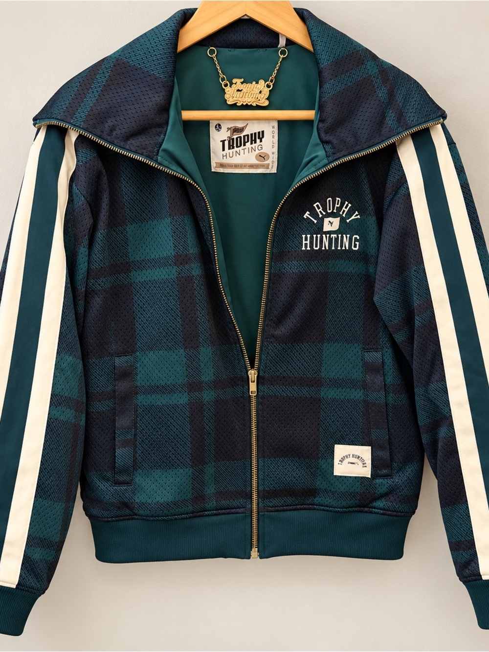 Women’s Teal & Navy Plaid Jacket